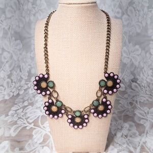 Desert Blooms Necklace Flowers Nature's Artisan Statement Piece